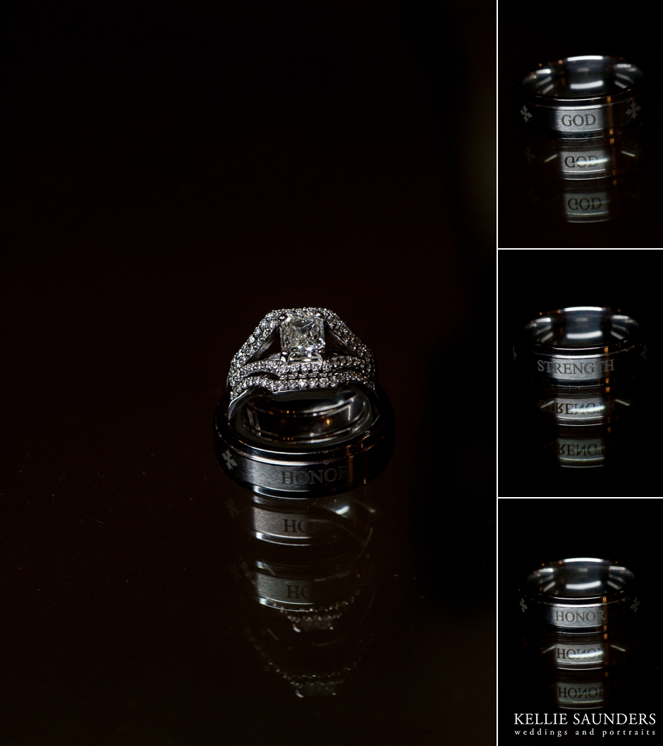 Engraved wedding ring